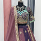 Embroidered Star Georgette Wedding Lehenga Set