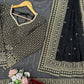 Embroidered Tibby Silk Designer Saree