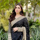 Embroidered Tibby Silk Designer Saree