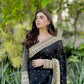 Embroidered Tibby Silk Designer Saree