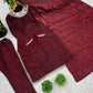 Embroidered Tissue Organza Silk Suit Set with Dupatta
