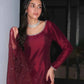 Embroidered Tissue Organza Silk Suit Set with Dupatta