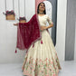Embroidered Tissue Silk Lehenga Set