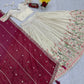 Embroidered Tissue Silk Lehenga Set