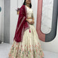 Embroidered Tissue Silk Lehenga Set