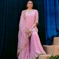 Embroidered Turkey Crush Sharara Suit Set for Wedding and Festive Wear