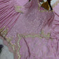 Embroidered Turkey Crush Sharara Suit Set for Wedding and Festive Wear