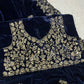 Embroidered Velvet Designer Saree