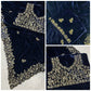 Embroidered Velvet Designer Saree