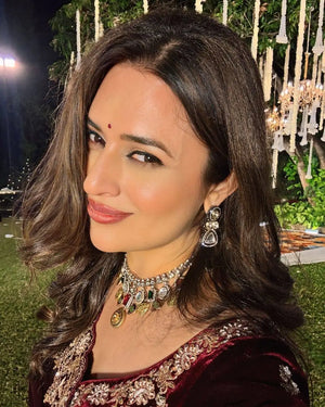 Embroidered Velvet Designer Saree