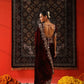 Embroidered Velvet Designer Saree