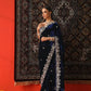 Embroidered Velvet Designer Saree