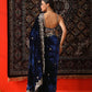 Embroidered Velvet Designer Saree