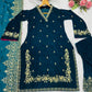 Embroidered Velvet Designer Suit Set