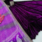 Embroidered Velvet Gown with Chinon Dupatta