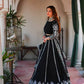 Embroidered Velvet Lehenga Set