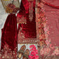 Embroidered Velvet Palazzo Suit Set