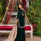 Embroidered Velvet Palazzo Suit Set