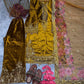 Embroidered Velvet Palazzo Suit Set