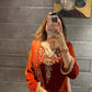 Embroidered Velvet Patiala Suit