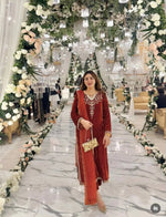 Embroidered Velvet Patiala Suit