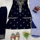 Embroidered Velvet Plazo Set