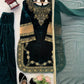 Embroidered Velvet Plazo Set