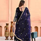 Embroidered Velvet Sharara Set