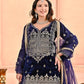 Embroidered Velvet Sharara Set