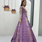 Embroidered Vichitra Crop Top Lehenga Set with Shrug