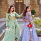 Embroidered Vichitra Crop Top Lehenga Set with Shrug