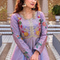 Embroidered Vichitra Crop Top Lehenga Set with Shrug