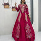 Embroidered Vichitra Crop Top Lehenga with Shrug