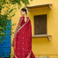 Embroidered Vichitra Gown with Dupatta