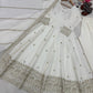 Embroidered Vichitra Silk Anarkali Set