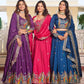 Embroidered Vichitra Silk Festival Lehenga Choli