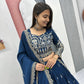 Embroidered Vichitra Silk Festival Lehenga Choli