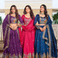 Embroidered Vichitra Silk Festival Lehenga Choli
