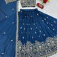 Embroidered Vichitra Silk Festival Lehenga Choli
