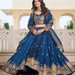 Embroidered Vichitra Silk Festival Lehenga Choli