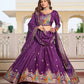 Embroidered Vichitra Silk Festival Lehenga Choli
