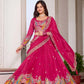 Embroidered Vichitra Silk Festival Lehenga Choli