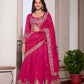 Embroidered Vichitra Silk Festival Lehenga Choli