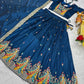 Embroidered Vichitra Silk Festival Lehenga Choli