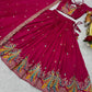 Embroidered Vichitra Silk Festival Lehenga Choli