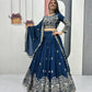 Embroidered Vichitra Silk Festival Lehenga Choli