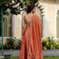 Embroidered Vichitra Silk Gown with Dupatta for Festive and Party Wear