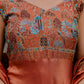 Embroidered Vichitra Silk Gown with Dupatta for Festive and Party Wear