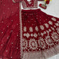 Embroidered Vichitra Silk Lehenga Choli Set
