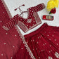 Embroidered Vichitra Silk Lehenga Choli Set